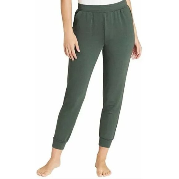 2 Eddie Bauer Lounge Pants in Olive Green and Black - Picture 1 of 9